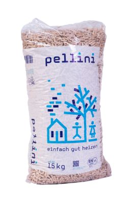 Pellini Holzpellets 66 x 15 kg Sackware Palette (990 kg) – Bild 2