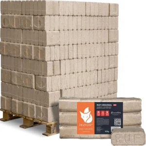 Heizfuxx RUF Original Red 10kg x 96 Gebinde 960kg Palette Holzbriketts