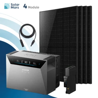 Anker SOLIX Solarbank E5000 Pro Balkonkraftwerk Speicher Set (inkl. 500W Solarmodul)