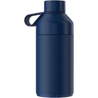 Ocean Bottle 750 ml vakuumisolierte Trinkflasche mit Logo-Gravur – Ozeanblau